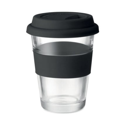 Staklena čaša s poklopcem 350ml Astoglass