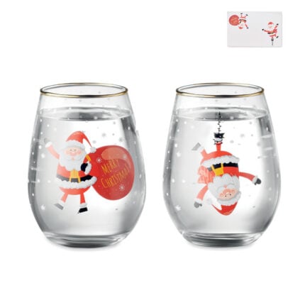 Set od 2 božićne čaše s zlatnim rubom NOEL - Promo pokloni