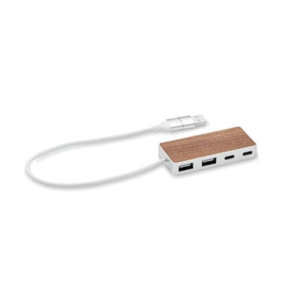 Orahov USB hub sa 4 utora UBAH - Reklamni pokloni