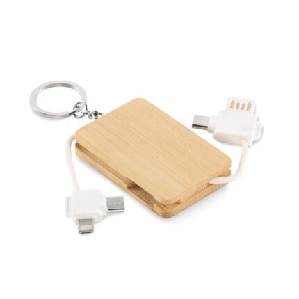 Kabel za punjenje od bambusa BUPOW - Reklamni pokloni