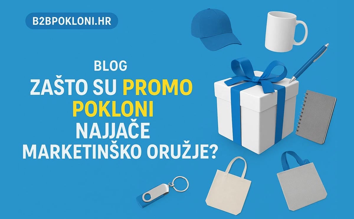 Promotivni pokloni za poslovne partnere - personalizirani marketinški pokloni za jačanje brenda