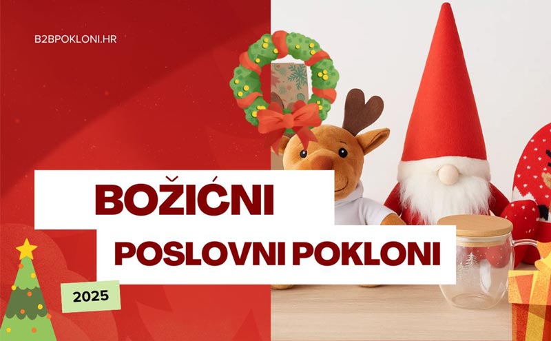 Božićni poslovni pokloni s tiskom