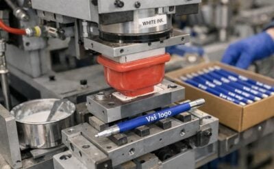 Tampon tisak na promotivnom proizvodu s logotipom